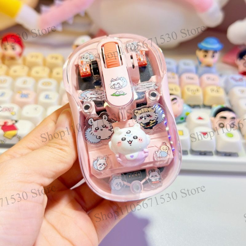 Kawaii Tech Accessories - Беспроводная мышь Kawaii Chiikawa Transparent Kurimujji