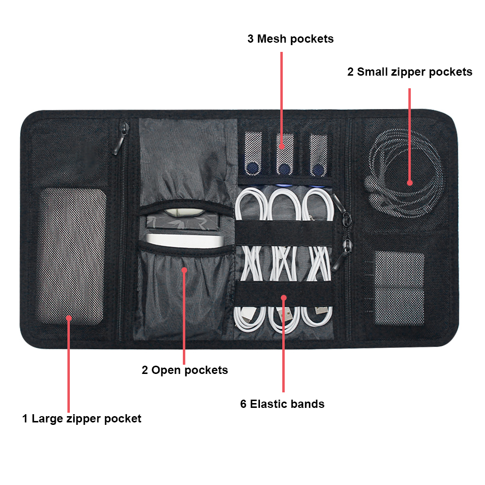 Сумка-органайзер для техники,  – обзор и цена Tech Accessories Travel Organizer Pouch